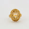 Bague 56 Bague Citrine Facettée Or Jaune 58 Facettes DV0375-1