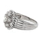 Bague 55.5 Bague marguerite en platine 920 sertie de diamants 58 Facettes 2490560CN