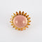 Bague 56 Bague Cocktail Quartz rose Saphirs de couleur 58 Facettes DV0187-1