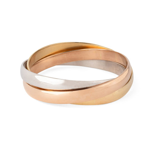 Bracelet Cartier - Bracelet Trinity en or rose, blanc et jaune 58 Facettes 1