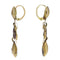 Boucles d'oreilles Boucles d’oreilles ibériques baroques pendantes en or jaune 18K et grenats 58 Facettes 25115-0315