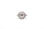 Bague 53 Bague en platine avec diamant 1,40 ct et diamants 58 Facettes 25144-26280