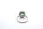 Bague 54 Bague en platine et or jaune avec émeraude et diamants 58 Facettes 25021 25161