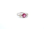 Bague 53 Bague en platine saphir rose et diamants, taille 53 58 Facettes 24833 25204