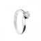 Bague 53 Bague solitaire Contrarie en or blanc 18 kt avec diamant 0,54 ct 58 Facettes 25209