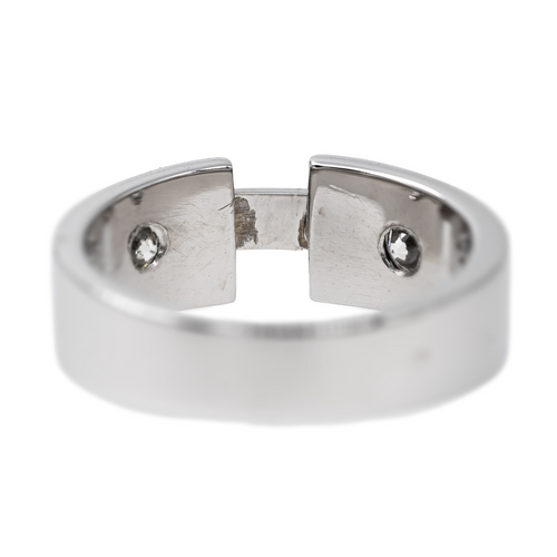 Bague 47 Bague en or blanc 18 carats sertie de diamants 58 Facettes 2527582CN