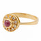 Bague 45 Bague en or jaune 18 carats avec rubis et diamants 58 Facettes 2528385CN