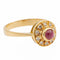 Bague 45 Bague en or jaune 18 carats avec rubis et diamants 58 Facettes 2528385CN