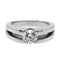 Bague 49 Bague solitaire en or blanc 18 carats avec diamant 0,80 ct 58 Facettes 2529125CN
