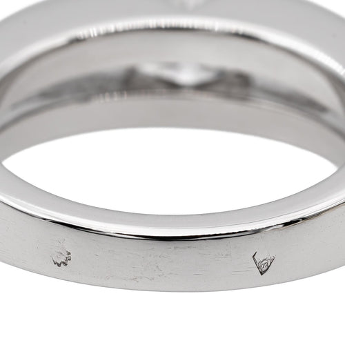 Bague 49 Bague solitaire en or blanc 18 carats avec diamant 0,80 ct 58 Facettes 2529125CN