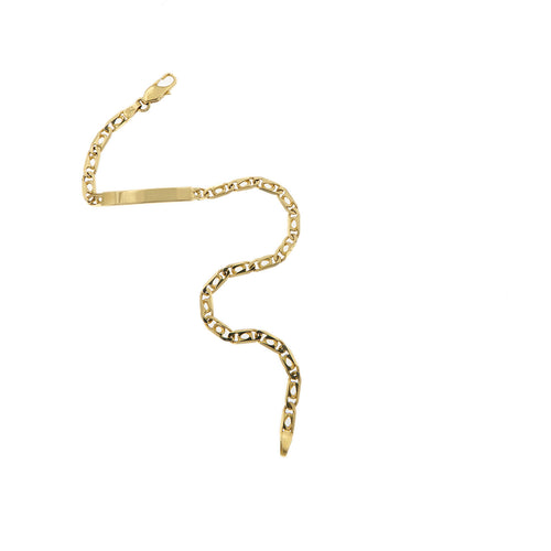 Bracelet Bracelet homme avec plaque en or jaune 18 ct 58 Facettes 25474