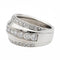 Bague 57 Chopard La Strada - Bague bandeau en or blanc et diamants 58 Facettes 2549311CN