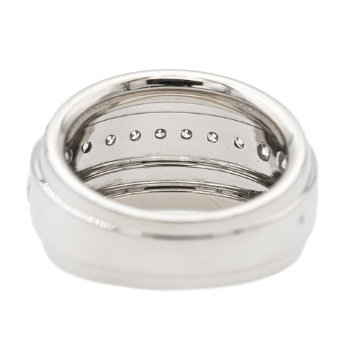 Bague 57 Chopard La Strada - Bague bandeau en or blanc et diamants 58 Facettes 2549311CN