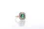Bague 52 Bague émeraude et diamants en platine et or rose 18k 58 Facettes 25556 25237