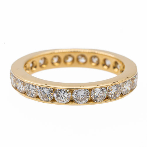 Bague 53.5 Alliance - Bague en or jaune 18 carats et diamants 58 Facettes 2557601CN