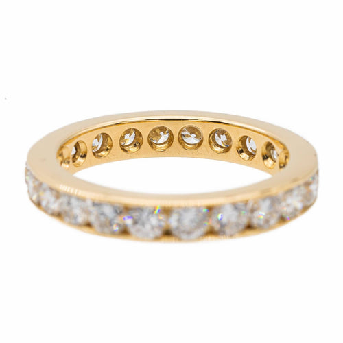 Bague 53.5 Alliance - Bague en or jaune 18 carats et diamants 58 Facettes 2557601CN