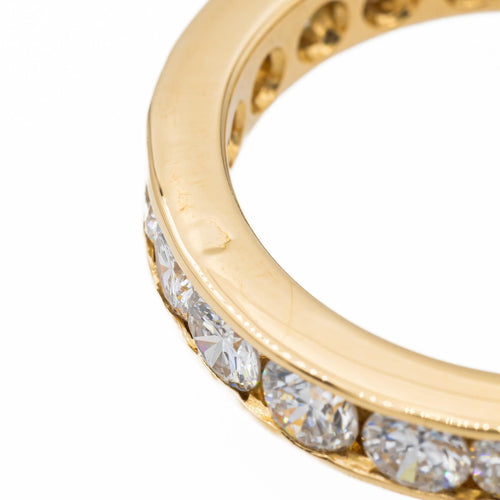 Bague 53.5 Alliance - Bague en or jaune 18 carats et diamants 58 Facettes 2557601CN