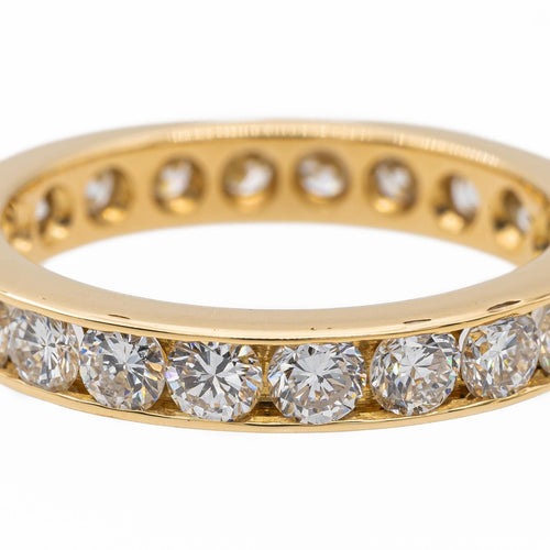 Bague 53.5 Alliance - Bague en or jaune 18 carats et diamants 58 Facettes 2557601CN