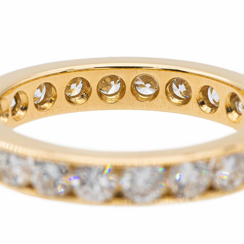 Bague 53.5 Alliance - Bague en or jaune 18 carats et diamants 58 Facettes 2557601CN