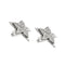 Boucles d'oreilles Boucles d’oreilles étoile à diamants en or blanc 18 carats 58 Facettes 25593