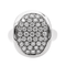 Bague 54 Bague en or blanc 18 carats pavée de diamants 58 Facettes 2564878CN