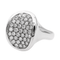 Bague 54 Bague en or blanc 18 carats pavée de diamants 58 Facettes 2564878CN