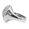 Bague 54 Bague en or blanc 18 carats pavée de diamants 58 Facettes 2564878CN