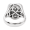 Bague 54 Bague en or blanc 18 carats pavée de diamants 58 Facettes 2564878CN