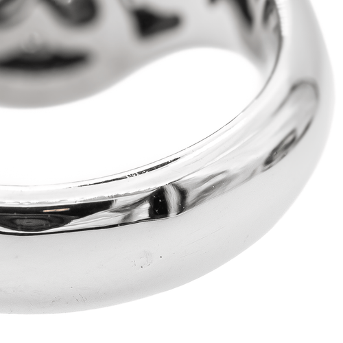 Bague 54 Bague en or blanc 18 carats pavée de diamants 58 Facettes 2564878CN
