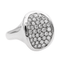 Bague 54 Bague en or blanc 18 carats pavée de diamants 58 Facettes 2564878CN