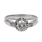 Bague 54 Bague rétro en or blanc 18 carats et platine avec diamants 58 Facettes 2569096CN