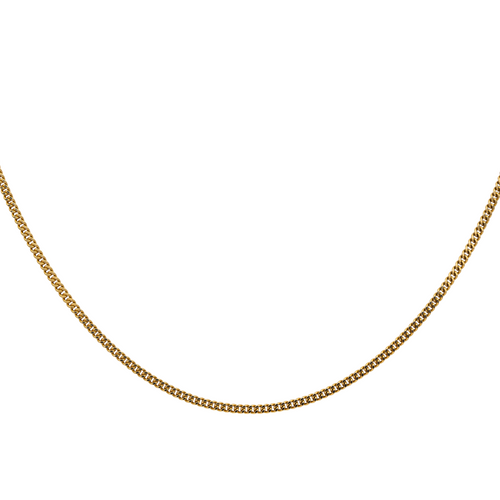 Collier Collier maille gourmette en or jaune 18 carats 58 Facettes 2569522CN