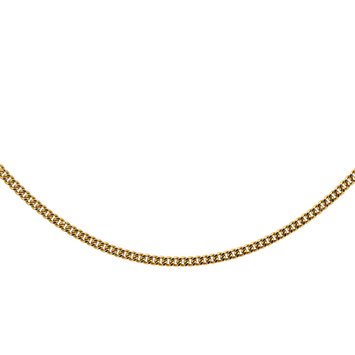 Collier Collier maille gourmette en or jaune 18 carats 58 Facettes 2569522CN