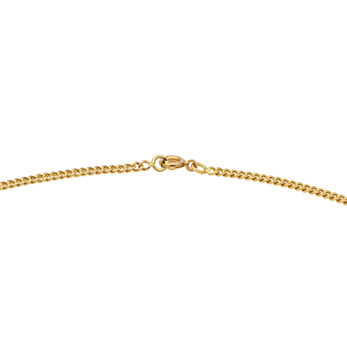 Collier Collier maille gourmette en or jaune 18 carats 58 Facettes 2569522CN