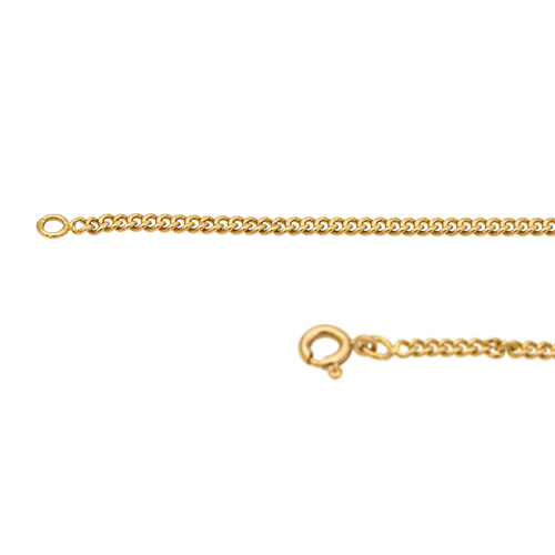 Collier Collier maille gourmette en or jaune 18 carats 58 Facettes 2569522CN