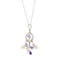 Collier Collier - Pendentif en or blanc 18 ct avec diamants et pierres fines 58 Facettes 25768