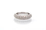 Bague 54 Bague jonc en or blanc 18k avec diamants 58 Facettes 26851