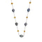 Collier Collier - Perles et quartz citrine en or blanc 18 ct 58 Facettes 25940