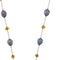 Collier Collier - Perles et quartz citrine en or blanc 18 ct 58 Facettes 25940