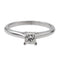 Bague 51 Cartier - Bague solitaire en platine 950 et diamant taille princesse 58 Facettes 2595386CN