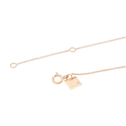 Collier Ginette NY - Collier "20" en or rose 18 carats 58 Facettes 2595548CN