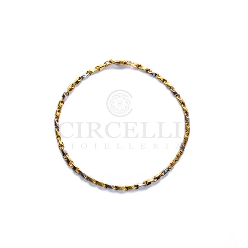 Bracelet Two-tone bracelet in 18k gold, 21 cm 58 Facettes EC00GB290A0CE
