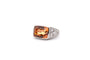 Bague 54 Bague en platine avec topaze naturelle 8,24 ct et diamants 58 Facettes 26070-25649c