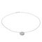 Collier Collier motif rond en or blanc 18 carats et diamants 58 Facettes 2609066CN