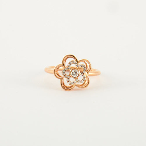 Bague 55 Bague Fleur Diamants 58 Facettes DV0014-3