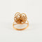 Bague 51 Bague Fleur fils d'or tressé 58 Facettes DV0014-2