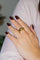 Bague 58 Bague jonc en or jaune 18 carats avec 4 diamants 58 Facettes 2621601CN