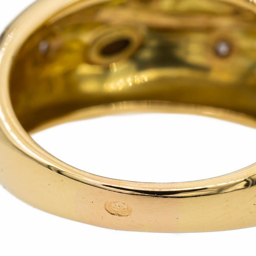 Bague 58 Bague jonc en or jaune 18 carats avec 4 diamants 58 Facettes 2621601CN