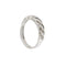 Bague 57 Donna Oro - Bague rivière en or blanc 18 kt et diamants 58 Facettes 26266