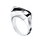 Bague 56 Bague vague en or blanc 18 carats et diamants 58 Facettes 26314